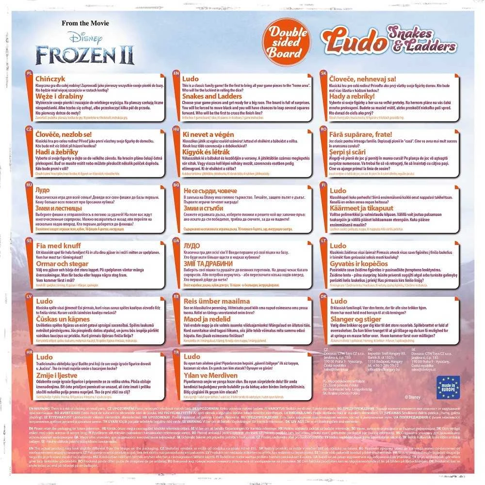 TREFL FROZEN Žaidimas „Gyvatės ir kopėčios: Ledo šalis 2“