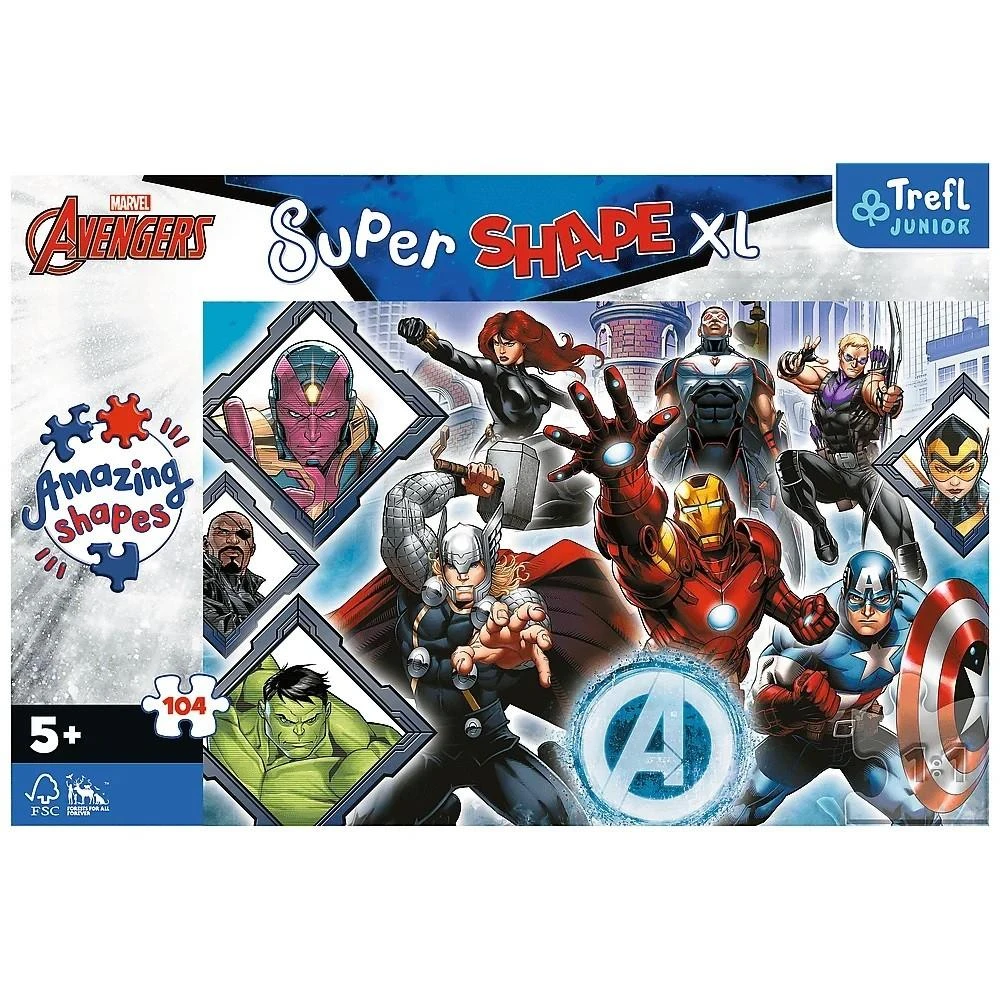 Trefl Dėlionė 104 vnt. - Keršytojai (Avengers)