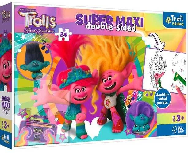 TROLLS TREFL Super maxi dėlionė, 24 det.