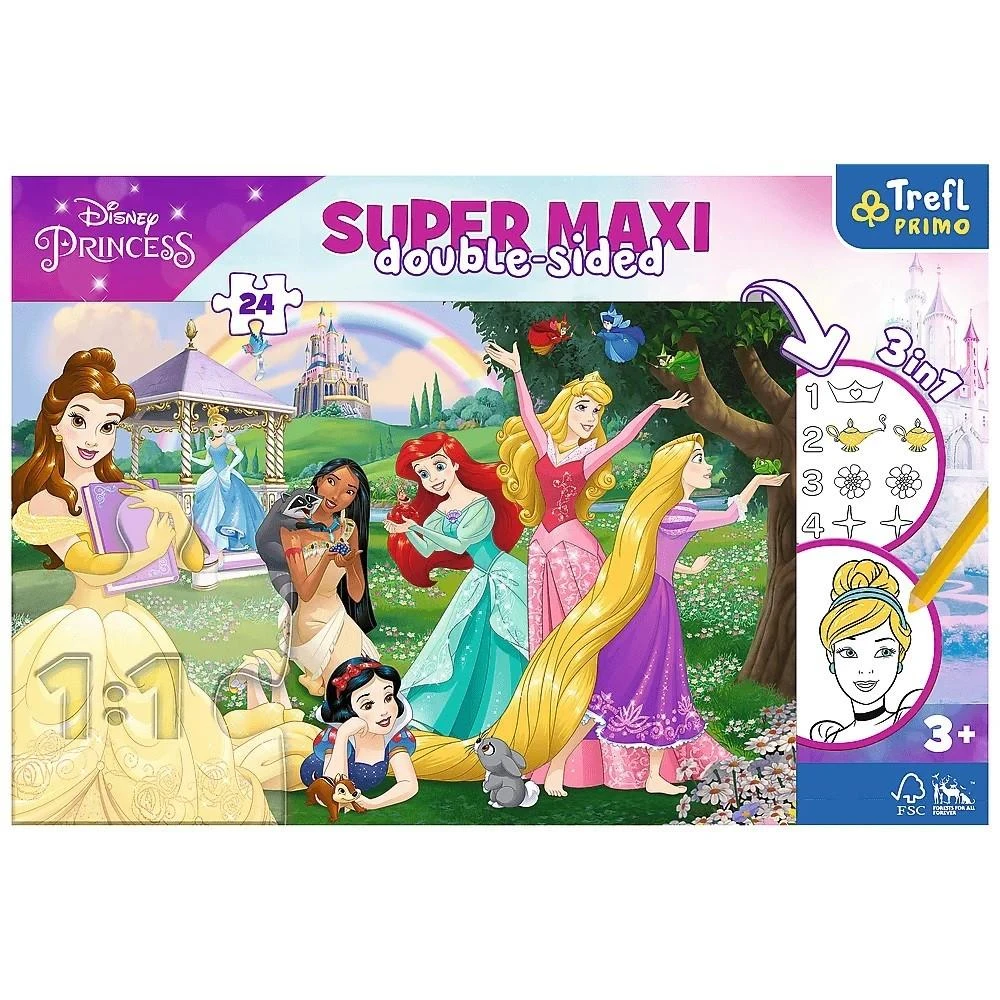 TREFL 41008 Dėlionė 24 SUPER MAXI linksmos princesės