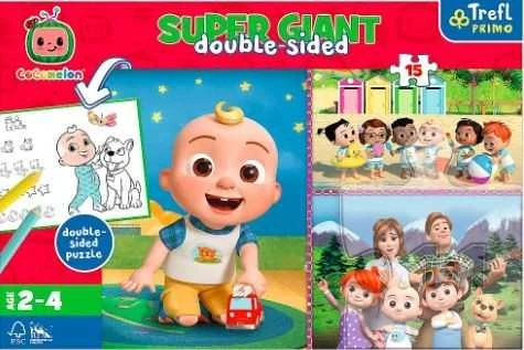 Dėlionė Trefl Puzzle Super Giant Cocomelon Happy Friend Day 15 dalys