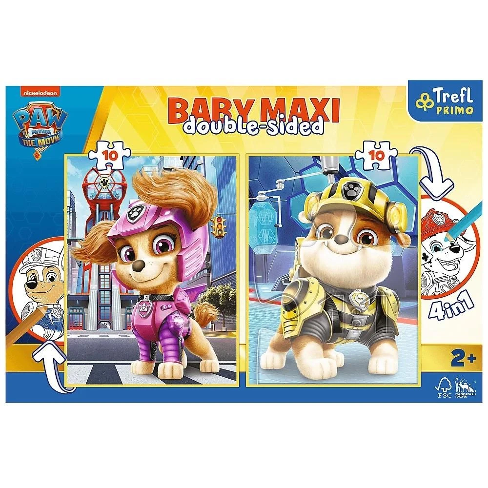 Dėlionė TREFL 43004 Puzzle Baby MAXI 2x10 Joyful PAW Patrulių komanda