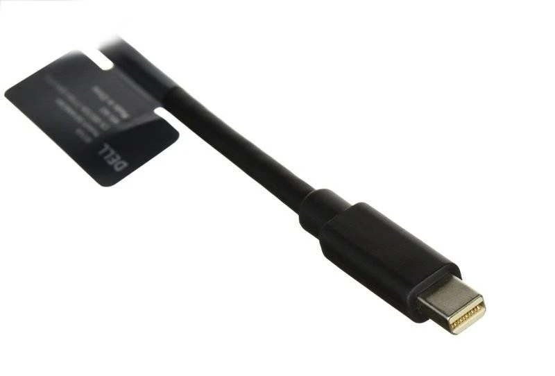 Dell mini-DisplayPort adapteris su etikete