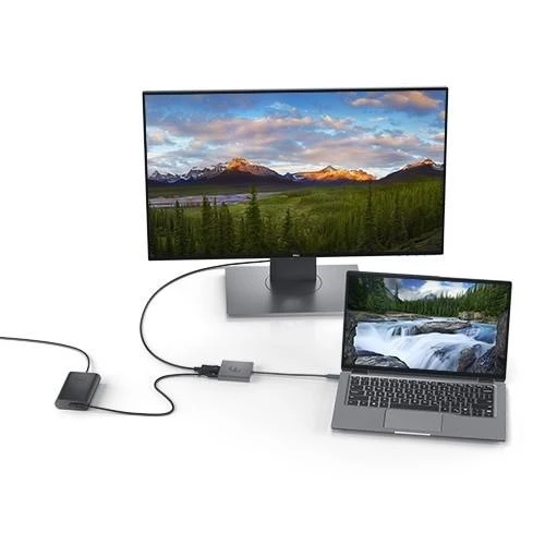 Dell DisplayPort į HDMI adapteris prie monitoriaus ir nešiojamojo kompiuterio