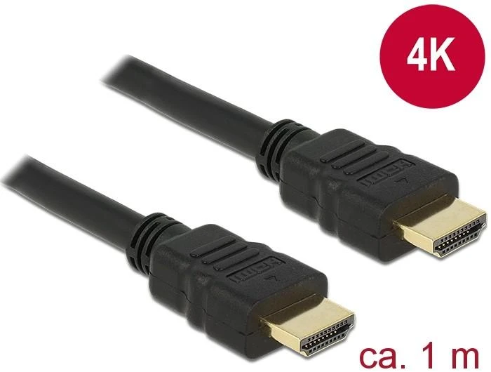 HDMI laidas su auksinėmis jungtimis 1 m
