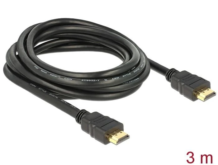 DELOCK laidas HDMI A/A St-St 1.3b 3m
