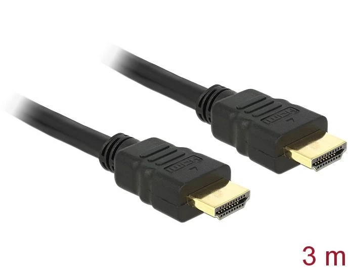 DELOCK laidas HDMI A/A St-St 1.3b 3m