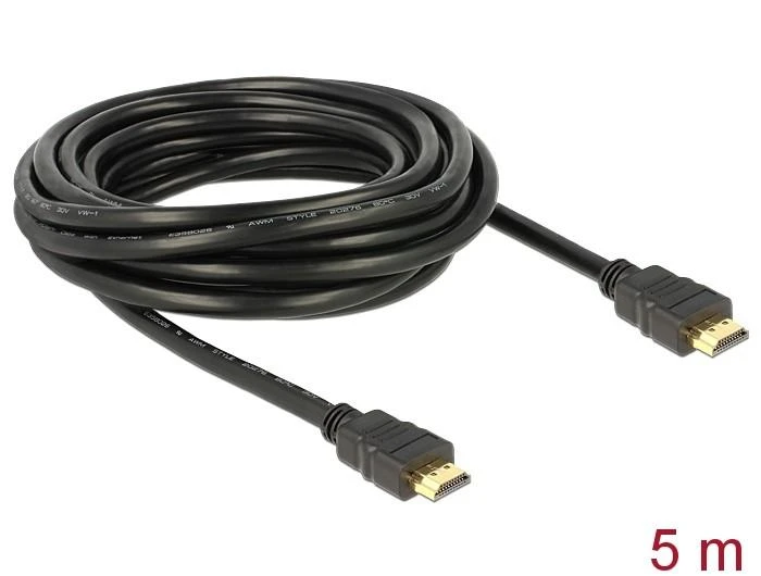 Shenzhen Yiergao Kabelis High Speed HDMI, Ethernet jungtis, HDMI A male / HDMI A male, 4K, 5 m