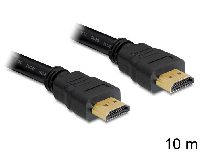 10 metrų HDMI kabelis su auksuotomis jungtimis