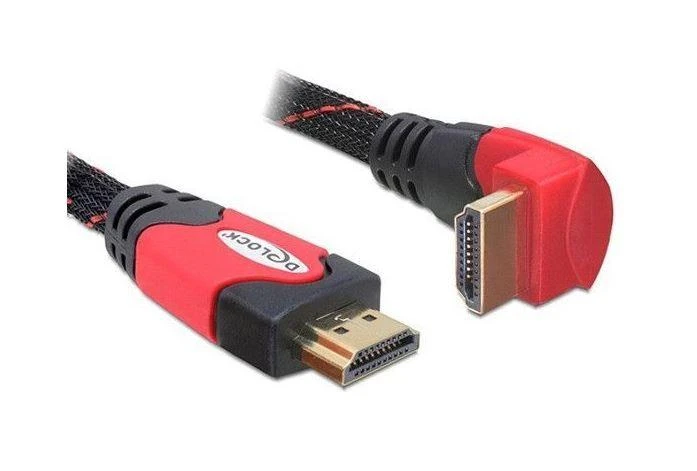 Delock HDMI laidas stačia jungtimi
