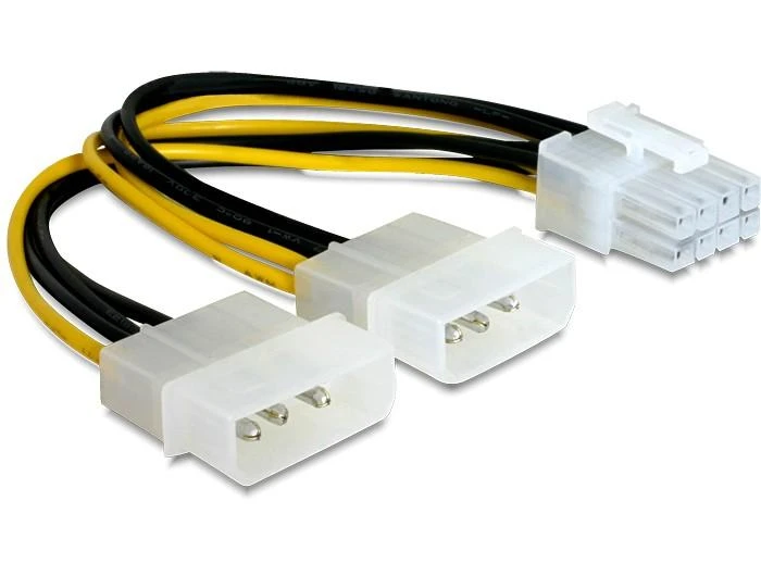 DELOCK Cable PCI Express maitinimo šaltinis 8 kontaktai > 2x5,25 vnt.