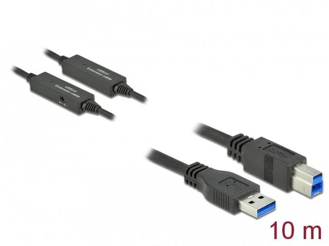 DELOCK Active USB 3.2 Gen 1 A tipo USB iki B tipo USB kabelis 10 m