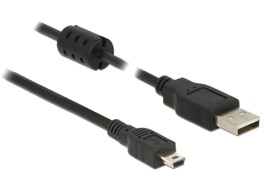 Delock USB AM – Mini BM 2.0 kabelis 3m juodas
