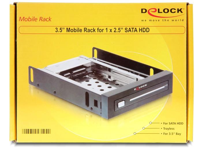 „Delock Pocket Enclosure“ 1 x 2,5 colio SATA HDD / SSD (47194)