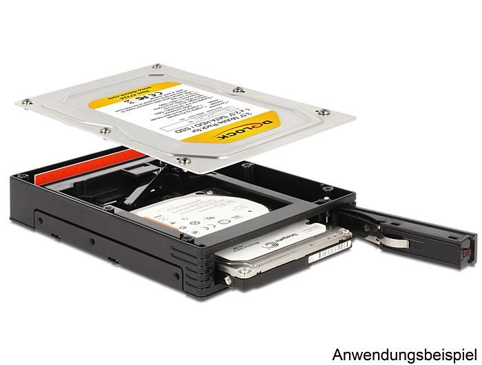 DELOCK 3,5 colio mobilusis stovas, skirtas 1 x 2,5 colio SATA HDD / SSD