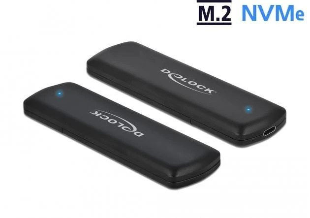 Delock M.2 NVMe SSD korpusai su LED indikatoriais