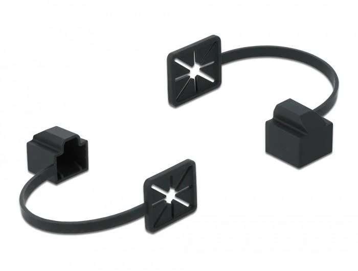Delock Dust dangtelis RJ45 vyriškam juoda 86589