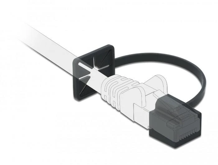 Delock Dust dangtelis RJ45 vyriškam juoda 86589