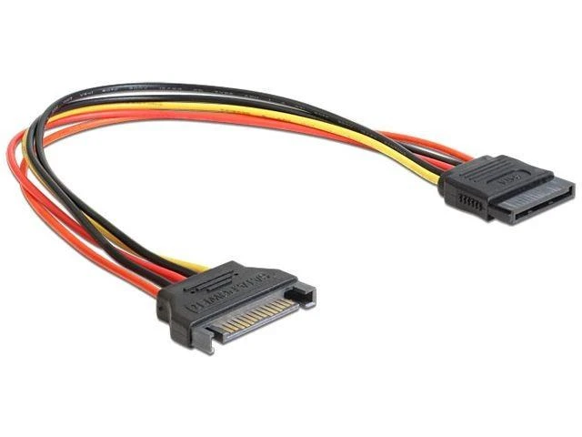 DELOCK prailginimo laido maitinimo SATA 15 kontaktų kištukas > SATA 15 Pin moteriškas 50cm