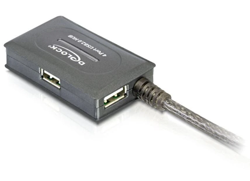 Sonstige Delock USB 2.0 ilgintuvas 10 m aktyvus su 4 prievadų šakotuvu