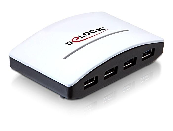 Delock USB 3.0 išorinis šakotuvas 4 prievadas su maitinimo šaltiniu