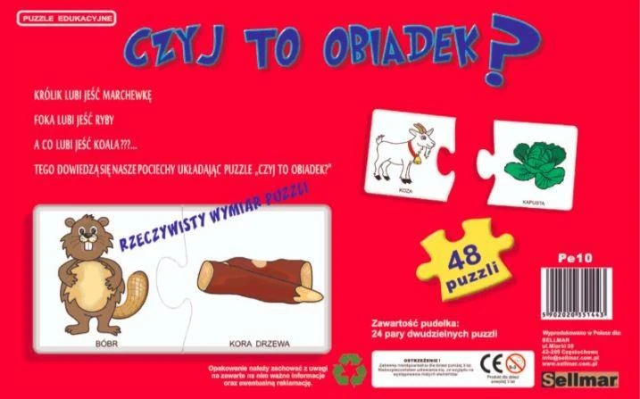 Dėlionė Sellmar Abino edukacinis galvosūkis Kieno tai vakarienė? ABINO
