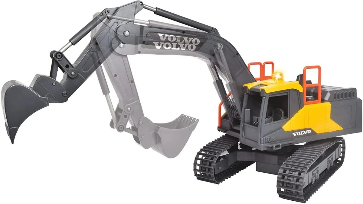 „Dickie Construction Volvo RC“ kasybos ekskavatorius nuotoliniu būdu kontroliuojamas 60 cm