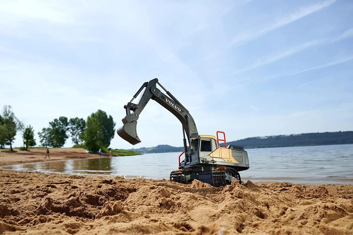 „Dickie Construction Volvo RC“ kasybos ekskavatorius nuotoliniu būdu kontroliuojamas 60 cm