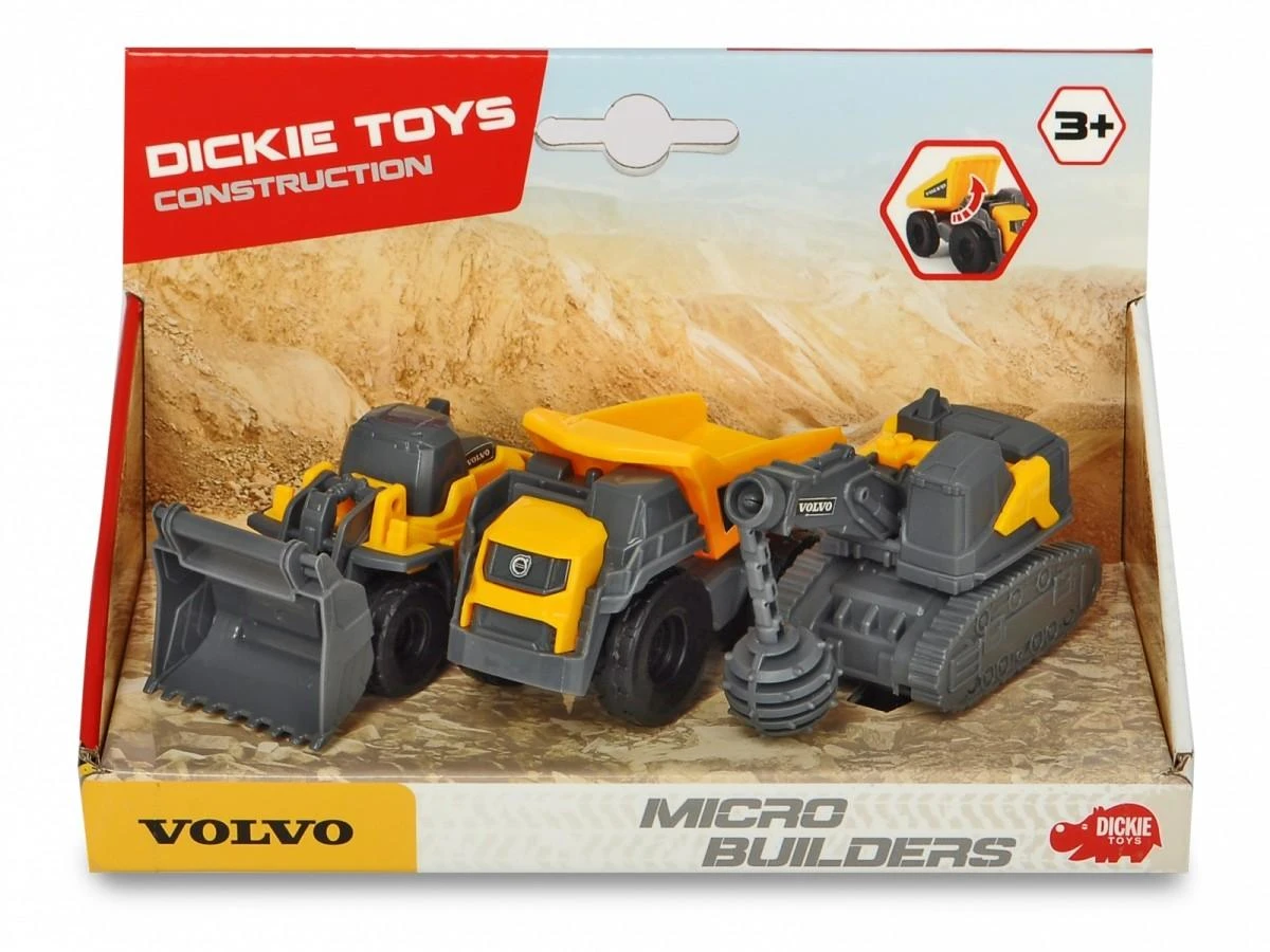 „Dickie“ statybos transporto priemonės „Volvo 3-PAK“