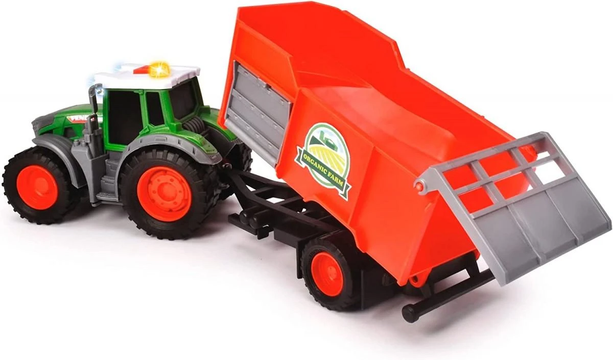 „Dickie Farm Tractor Fendt“ su priekaba 26 cm šienu