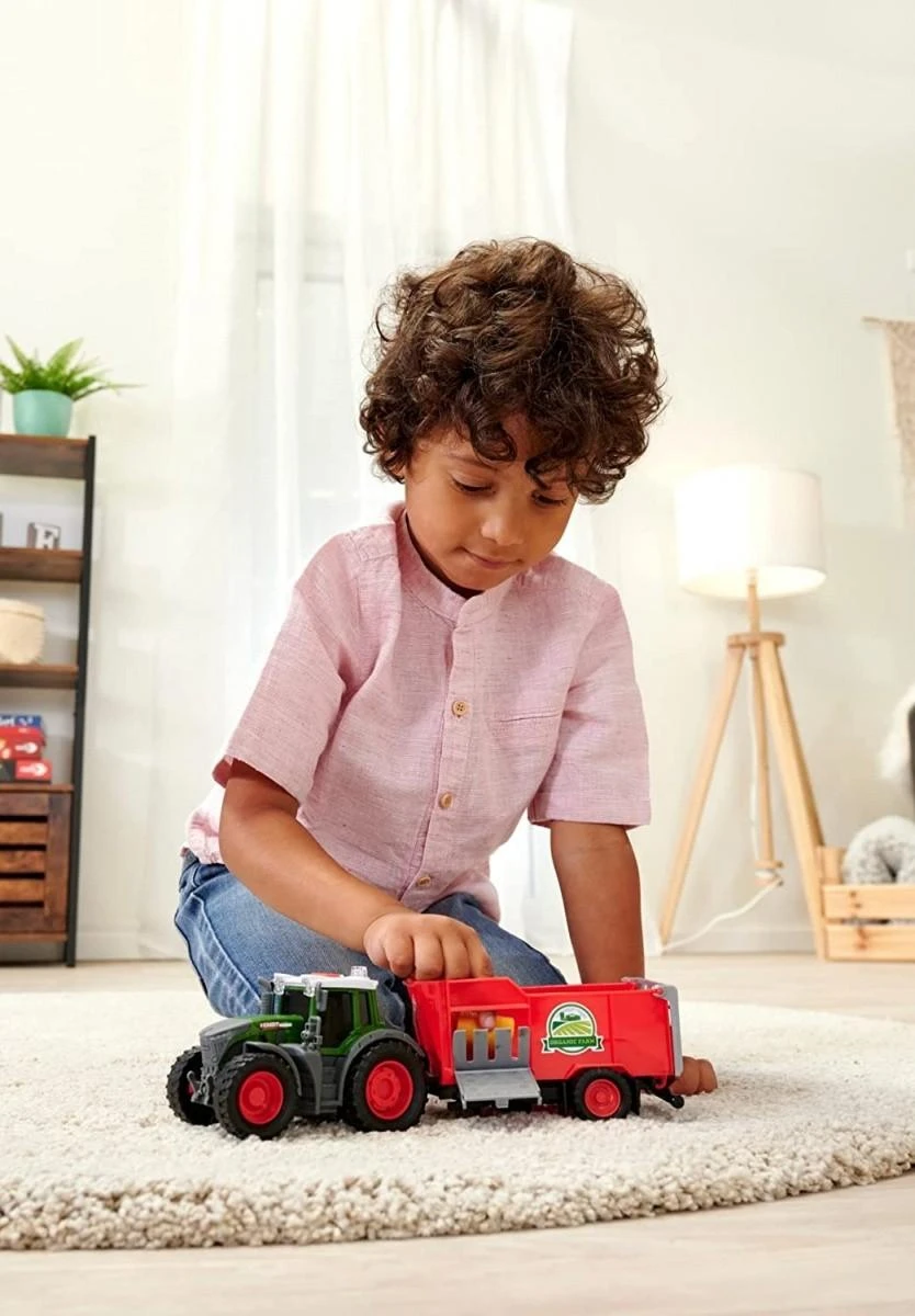 „Dickie Farm Tractor Fendt“ su priekaba 26 cm šienu