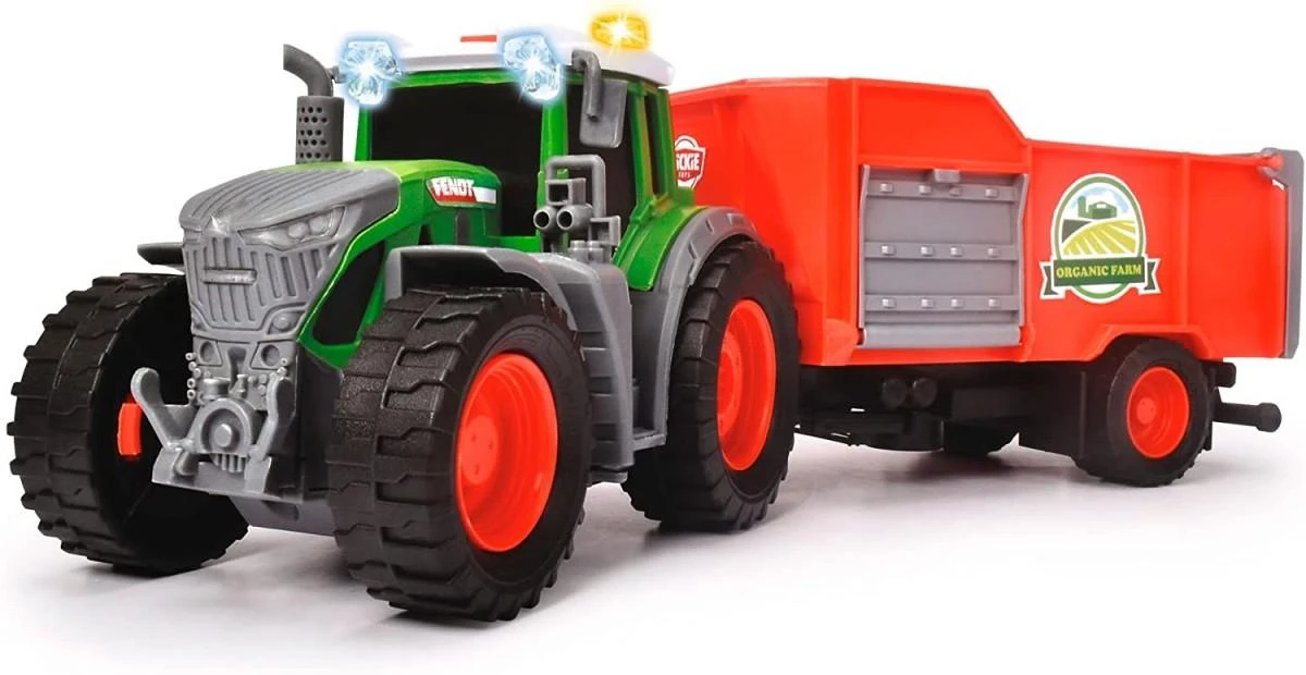 „Dickie Farm Tractor Fendt“ su priekaba 26 cm šienu