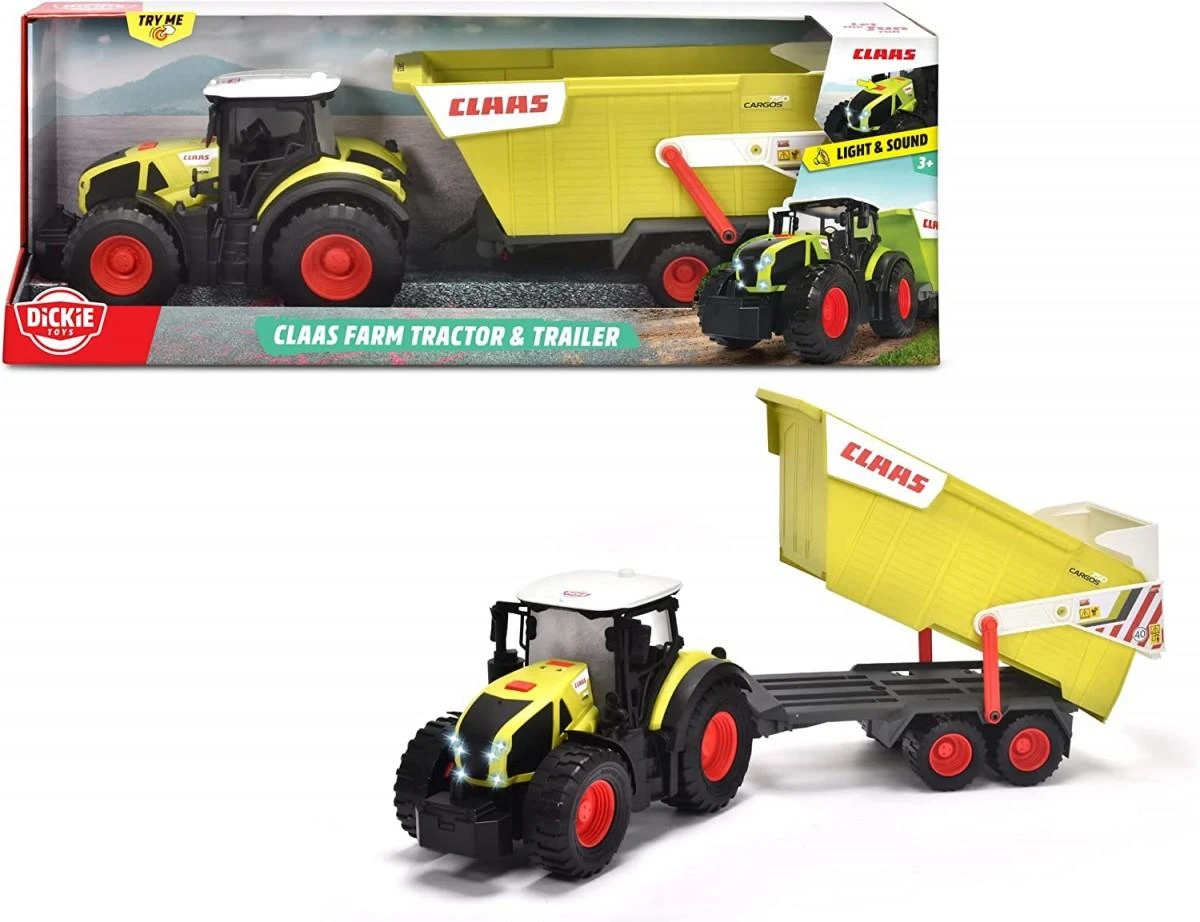 „Dickie Farm“ didelis „Claas“ traktorius su 64 cm priekaba