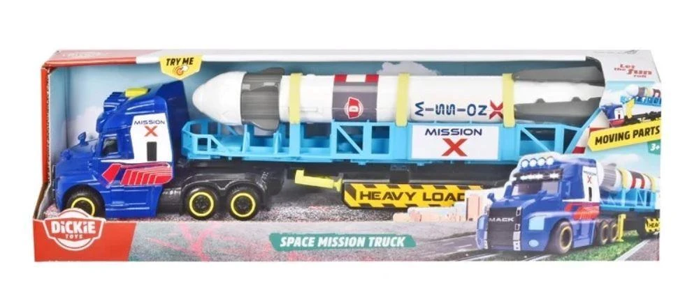 „Dickie City“ sunkvežimis su „Space Mission“ sunkvežimiu 41 cm raketa