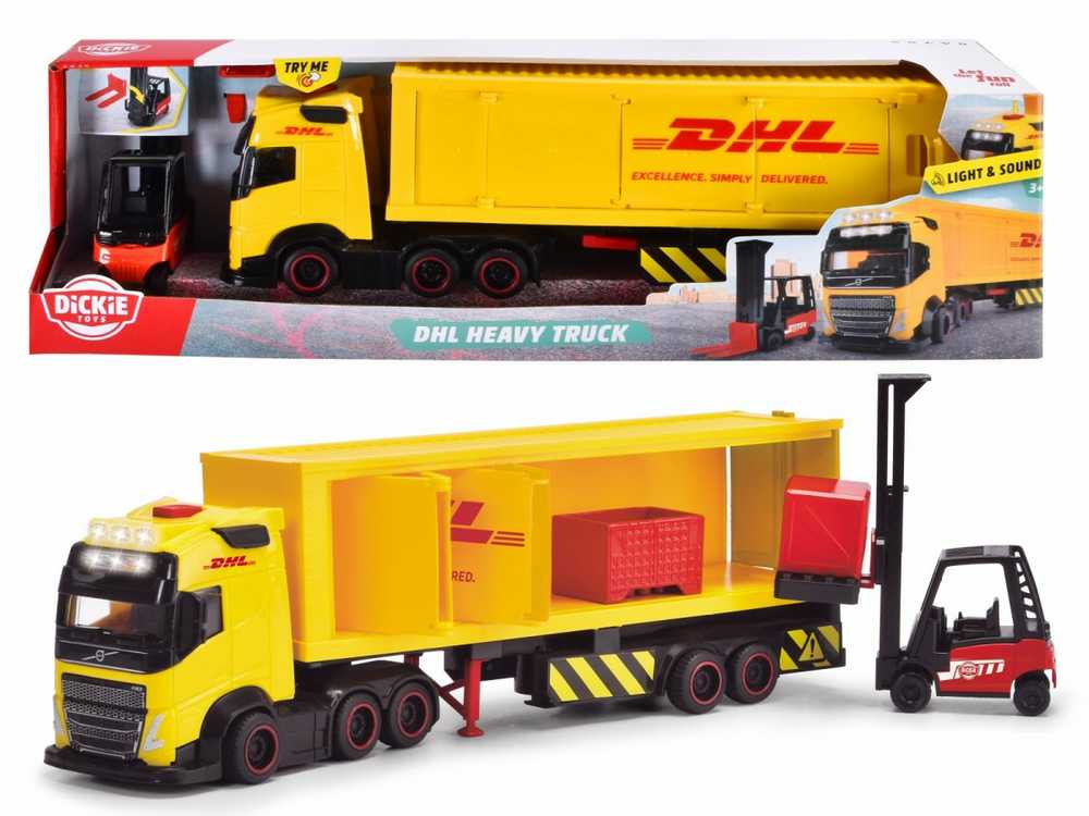 SIMBA Dickie City sunkvežimis + priekaba DHL w/dw 374-7018