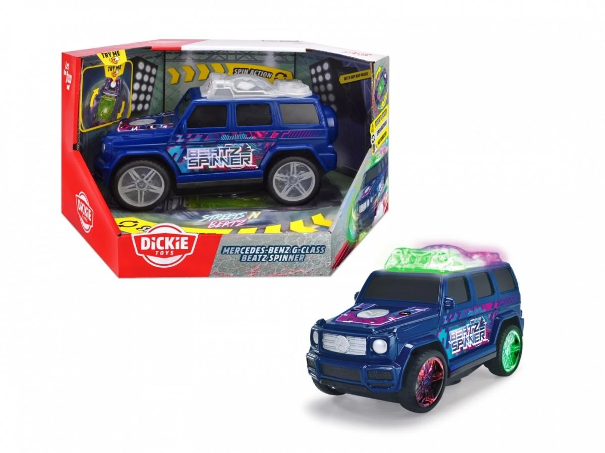Muzikinis besisukantis interaktyvus automobilis Dickie Toys Mercedes-Benz G-Class