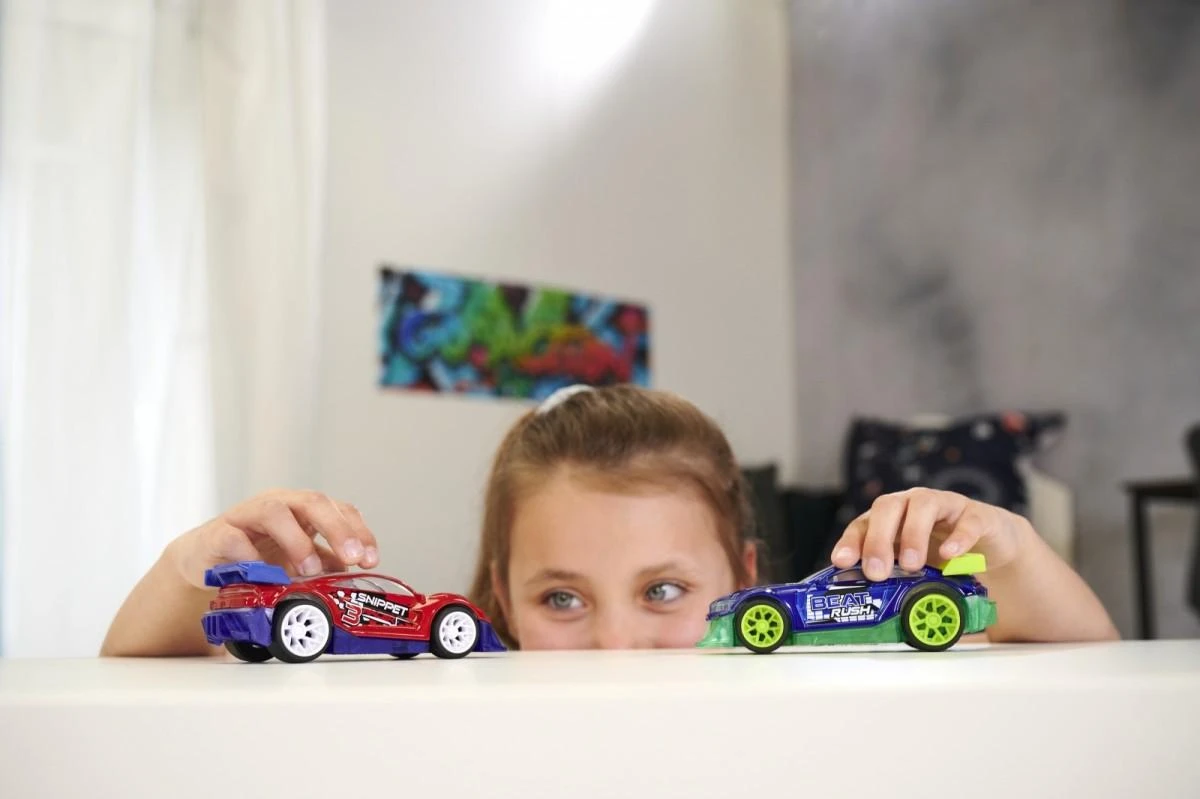 Dickie Streets N Beatz interaktyvus lenktyninis automobilis su Sound Light muzikos sistema