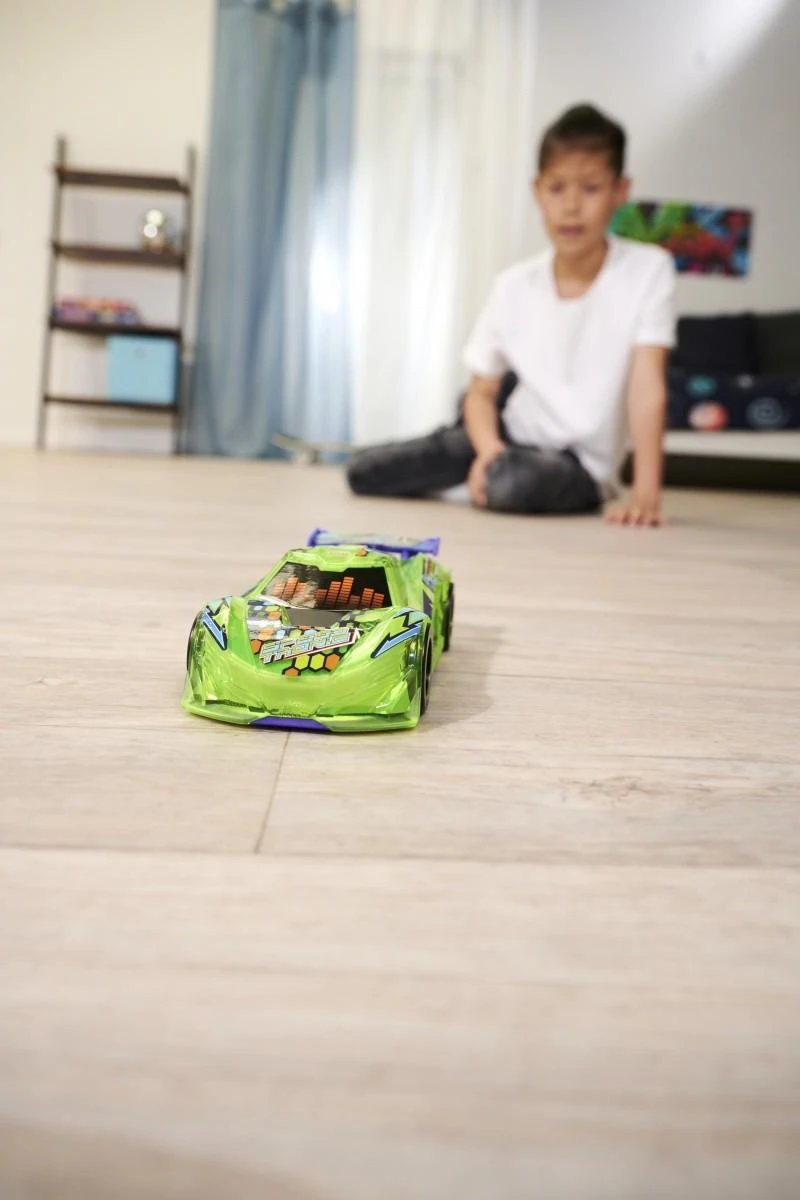 Lenktyninis automobilis su žibintais Garsas Speed Tronic Dickie Toys