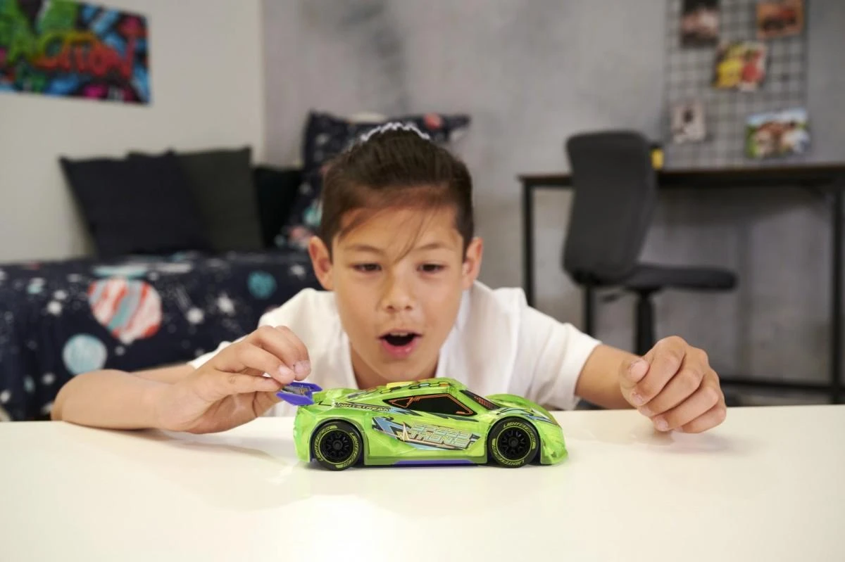 Lenktyninis automobilis su žibintais Garsas Speed Tronic Dickie Toys