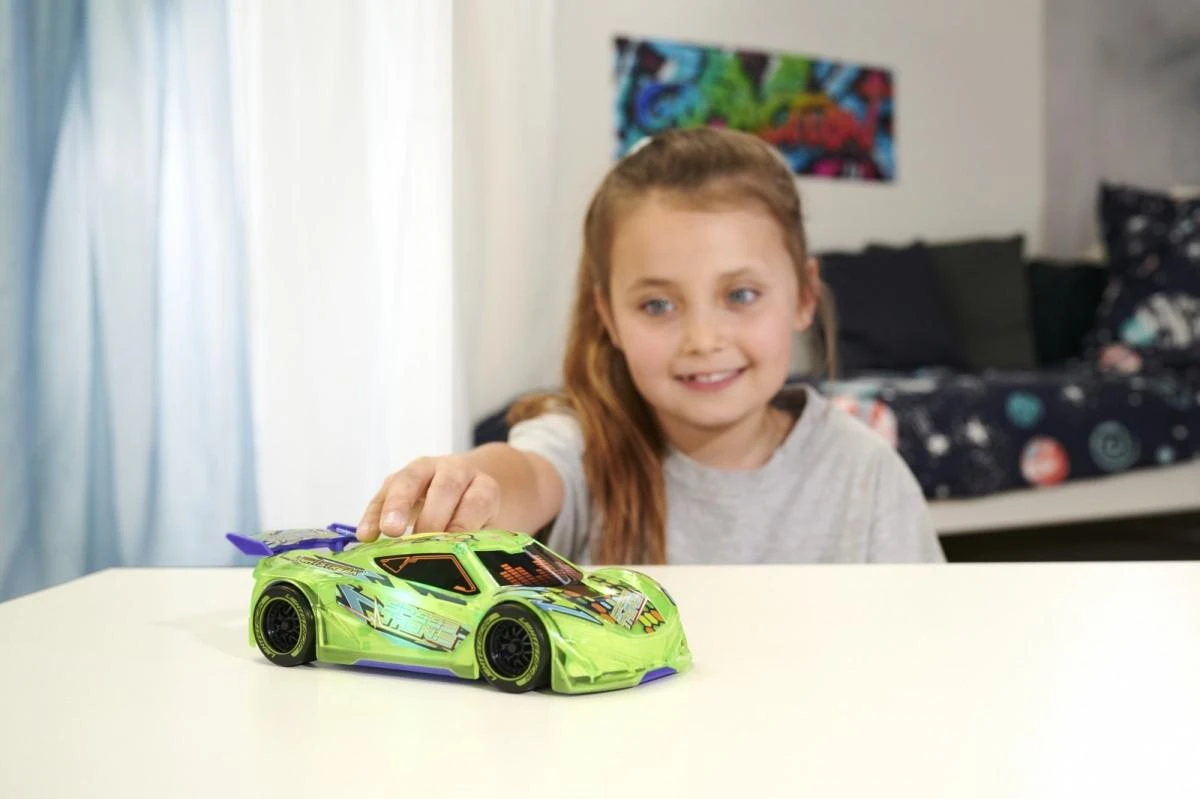 Lenktyninis automobilis su žibintais Garsas Speed Tronic Dickie Toys