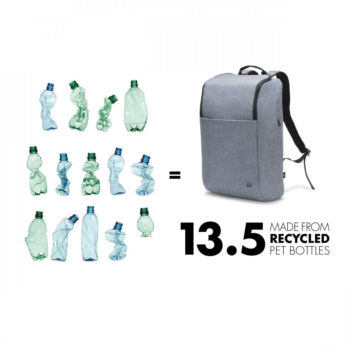 DICOTA Eco Backpack MOTION 13-15.6" Mėlyna Denim