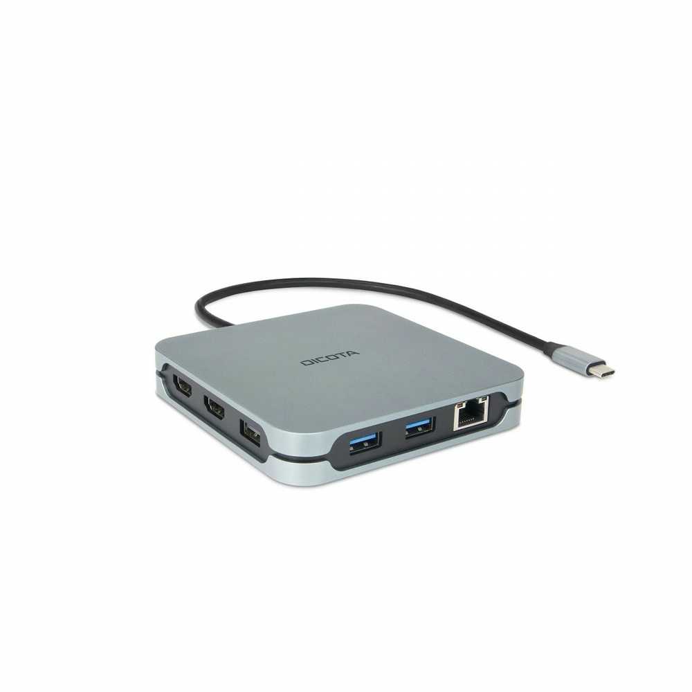 Dicota Nešiojama „10 viename“ HDMI PD 100 W 8K USB-C prijungimo stotis