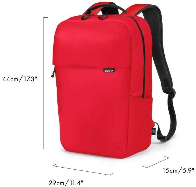 Dicota Commuter 13" - 16" raudona