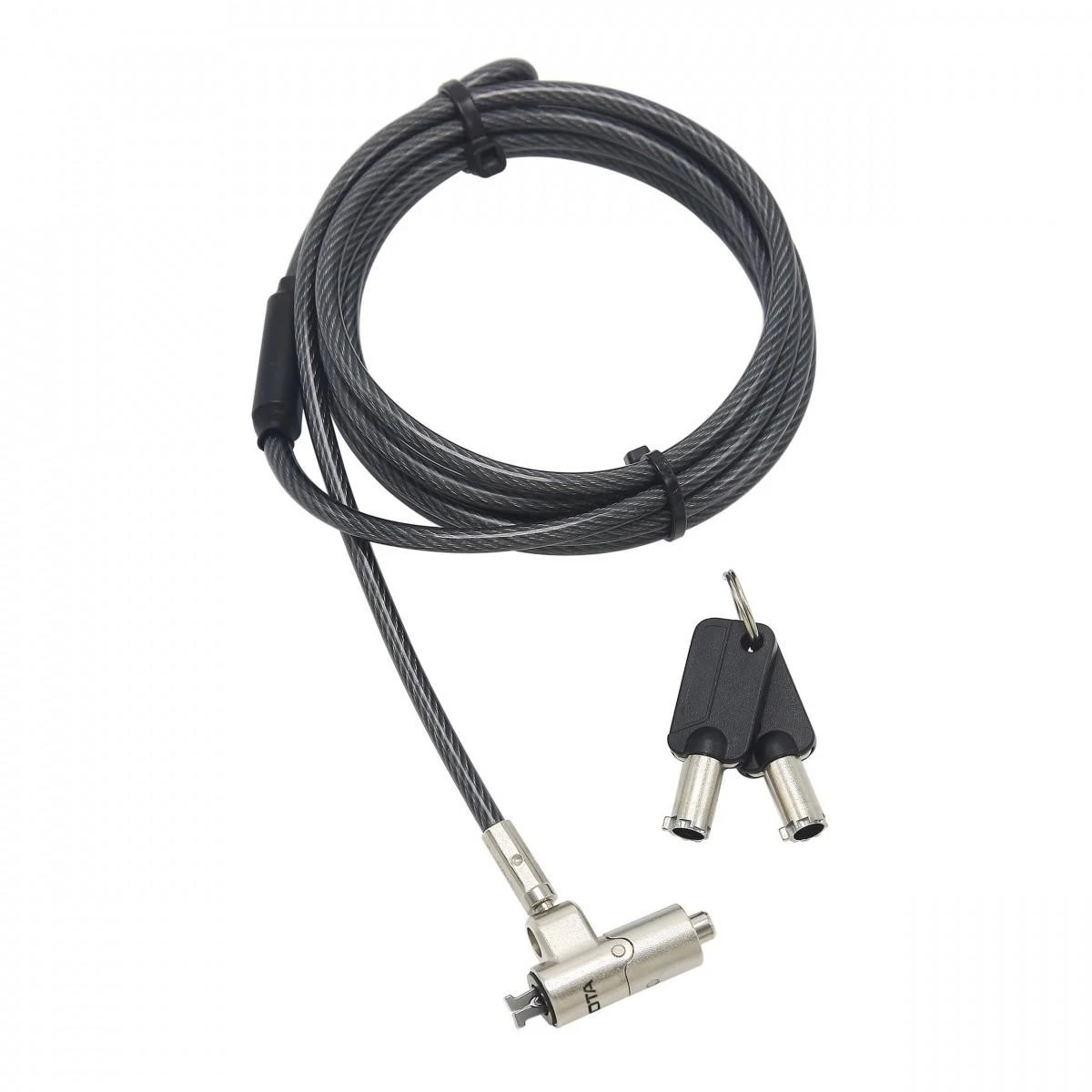 DICOTA Security Cable Nano Lock Ultra Slim Keyed 2,5x6 mm lizdas juodas