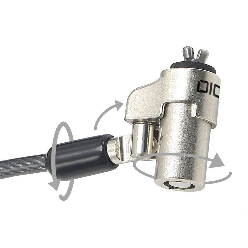 DICOTA D31540 Dicota Security W-Lock itin plonas, vienas (3,2 x 4,5 mm lizdas)