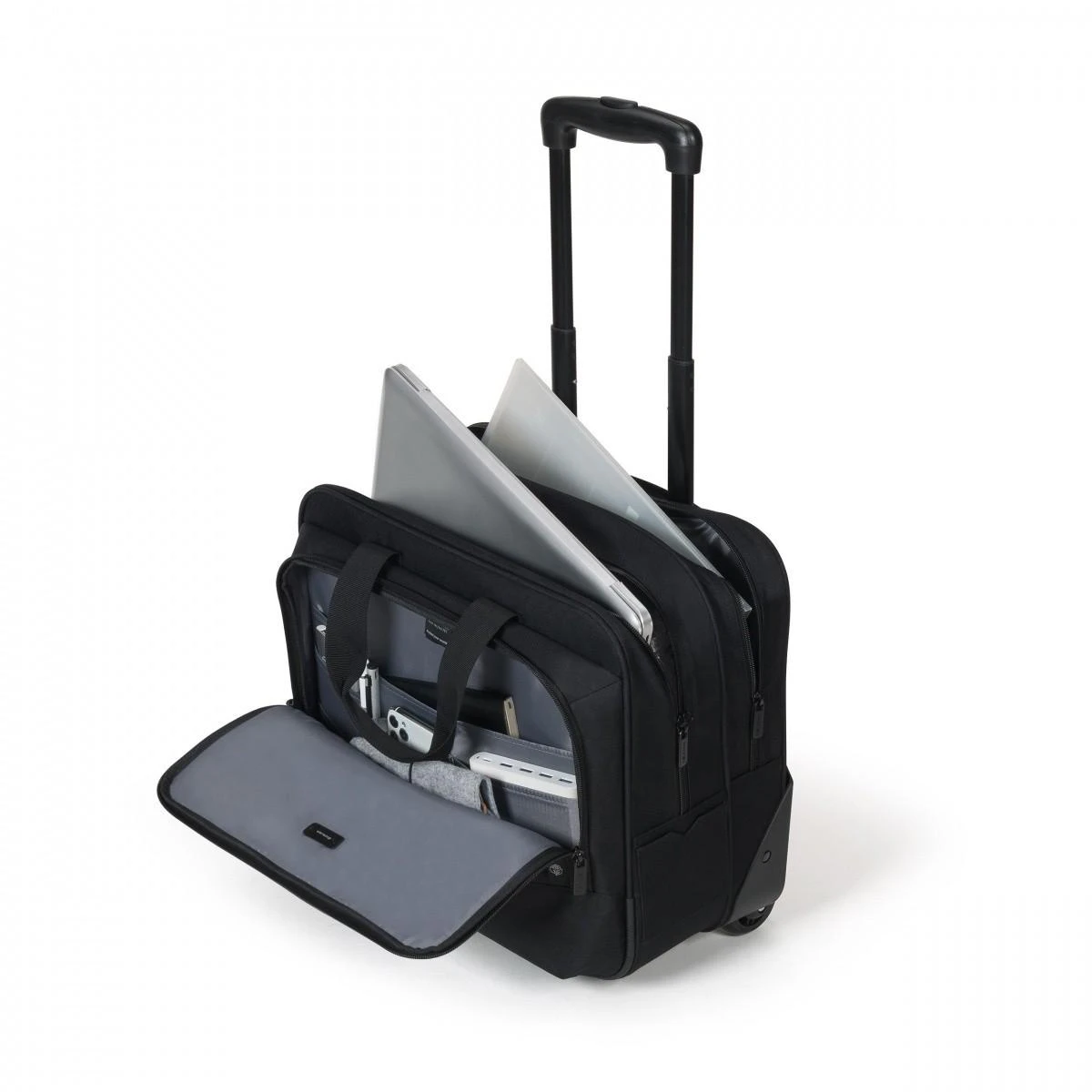 DICOTA Nešiojamas kompiuteris Roller Top Traveller Eco BASE 13 -16 40,6 cm (16″) Krepšys su ratukais Juoda