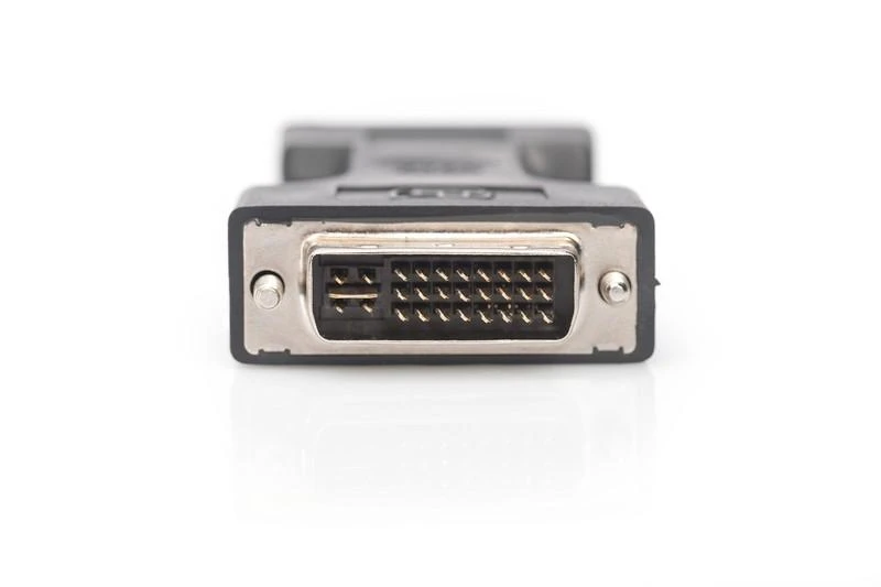 Assmann Electronic ASSMANN DVI-I į VGA adapteris juodas DVI-I 24+5 M VGA HD15 F lizdinė plokštelė