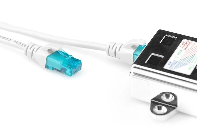 Assmann Electronic Assmann elektroninis ASSMANN T adapteris RJ45 CAT5e 19cm 1xRJ45 M iki 2xRJ45 F masinis