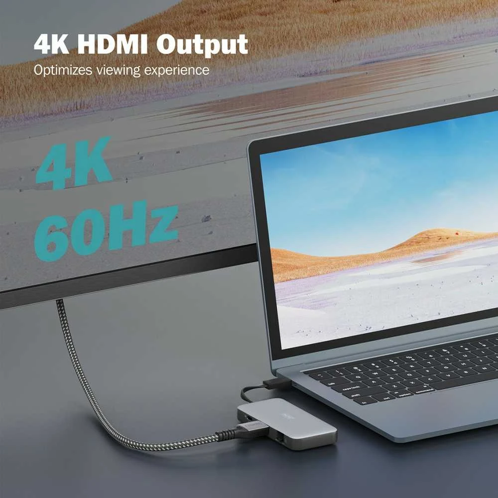 Digitus USB-C stotelė 4K 60Hz vaizdo perdavimui