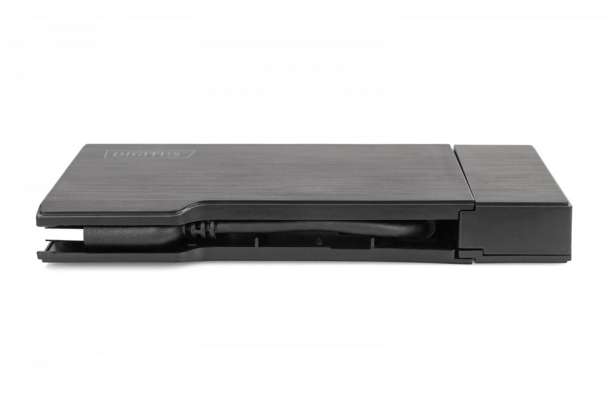 Assmann elektroninė DIGITUS universali prijungimo stotis USB 3.0 7 prievadų kelionės 2x video 2x USB 3.0 RJ45 2x kortelių skaitytuvas